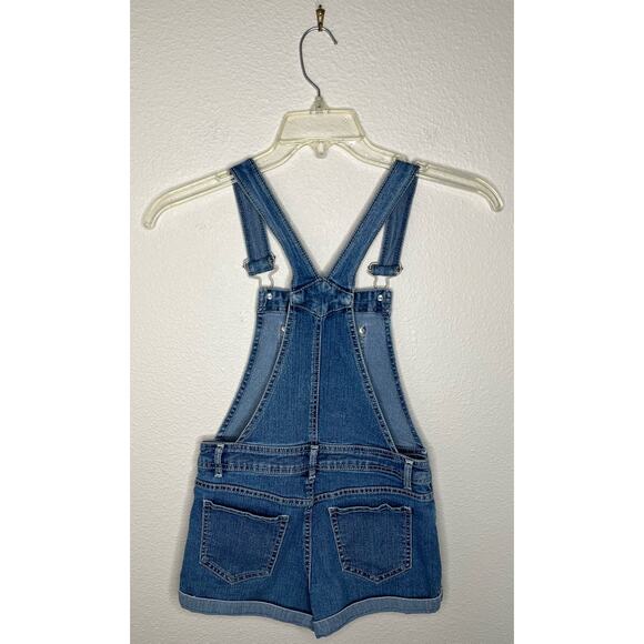 JORDACHE Girl’s White Floral Appliqué Overalls Size Large (10-12) - Picture 6 of 7